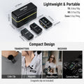 Neewer Cm28 Wireless Lavalier Lapel Microphone with Charging Case and Built-in 4gb Storage • Camerastuff • South Africa