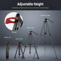 Neewer Ds801 79’’/200cm Aluminium Video Tripod with Fluid Head • Camerastuff • South Africa