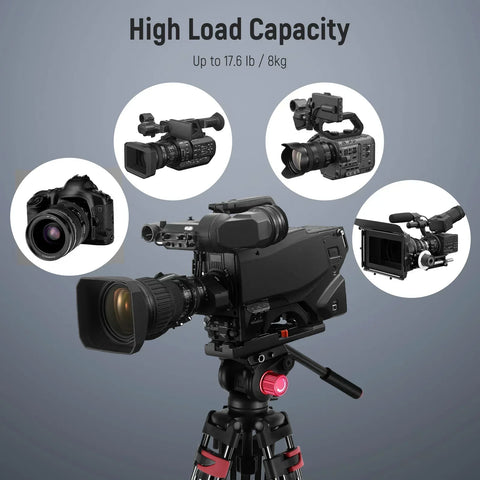 Neewer Ds801 79’’/200cm Aluminium Video Tripod with Fluid Head • Camerastuff • South Africa