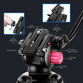 Neewer Ds801 79’’/200cm Aluminium Video Tripod with Fluid Head • Camerastuff • South Africa