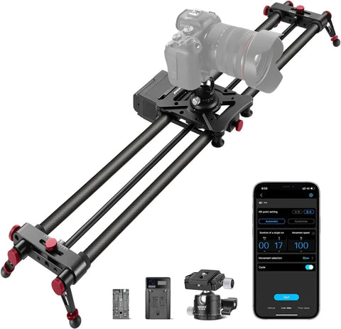 Neewer Er1-80 Motorized Electronic Carbon Fiber Camera Slider 80cm • Camerastuff • South Africa