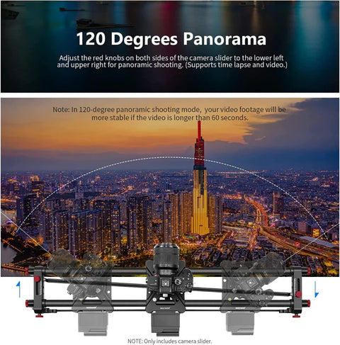 Neewer Er1-80 Motorized Electronic Carbon Fiber Camera Slider 80cm • Camerastuff • South Africa