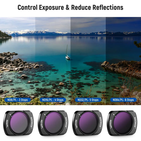 Neewer Fl-p10 14-pack Magnetic Nd & Cpl Effect Filter Set for Dji Osmo Pocket 3 • Camerastuff • South Africa