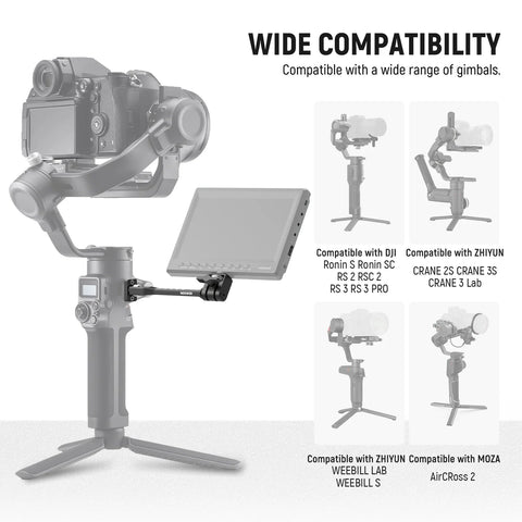Neewer GA005 Adjustable Field Monitor Mount for Gimbal Stabilizer