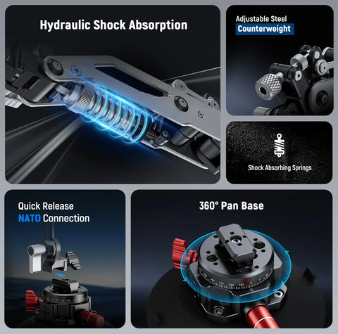 Neewer GA022 Hydraulic Boom Arm Suction Cup