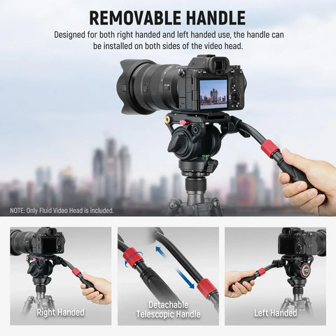 Neewer Gm001 Aluminium Alloy Video Fluid Head for Tripods/monopods • Camerastuff • South Africa