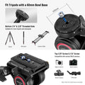 Neewer Gm001 Aluminium Alloy Video Fluid Head for Tripods/monopods • Camerastuff • South Africa