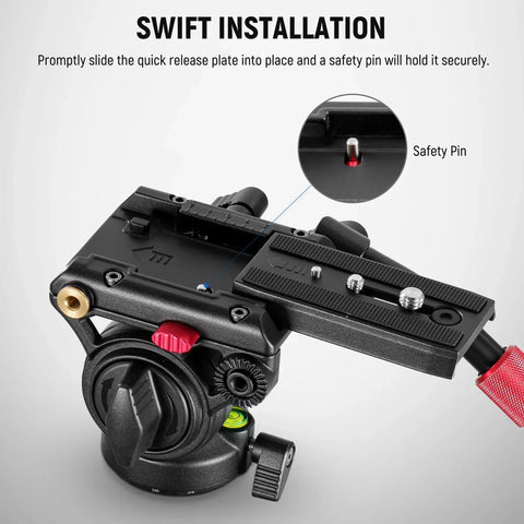 Neewer Gm001 Aluminium Alloy Video Fluid Head for Tripods/monopods • Camerastuff • South Africa