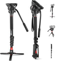 Neewer Gm76 70’’/179cm Aluminium Monopod with Fluid Head and Foot Base • Camerastuff • South Africa