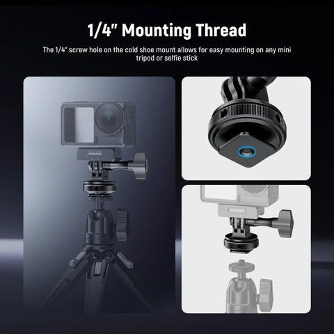 Neewer GP-63 Cold Shoe Mount Adapter For Action Camera