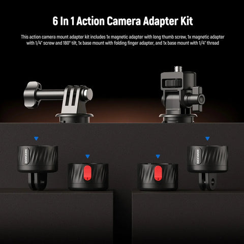 Neewer GP24 Quick-Release 4-in-1 Action Camera GoPro Mount Kit