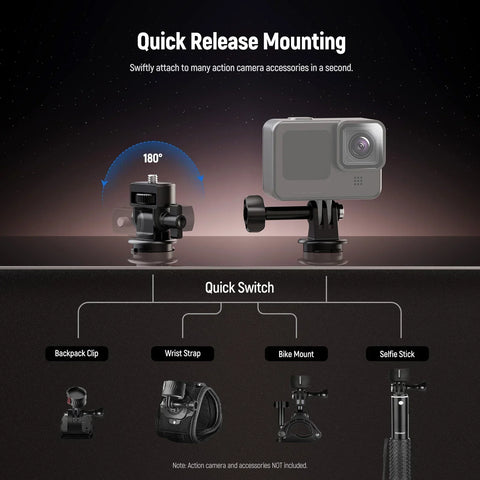 Neewer GP24 Quick-Release 4-in-1 Action Camera GoPro Mount Kit