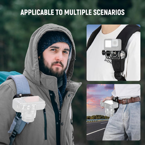 Neewer Gp67 Camera Backpack Actioncam Clip Mount with Arca Quick Release • Camerastuff • South Africa