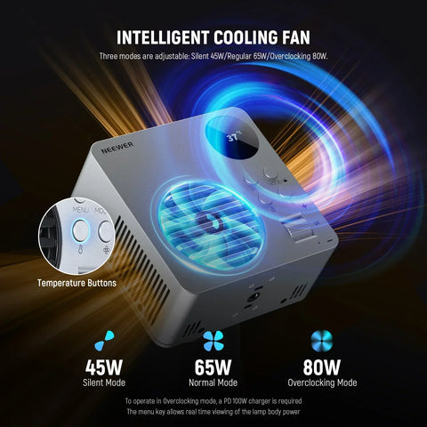 Neewer Hb80c 80w Rgb-ww Mini Cob Led Constant Light Monolight with Built-in Battery • Camerastuff • South Africa