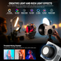 Neewer Hb80c 80w Rgb-ww Mini Cob Led Constant Light Monolight with Built-in Battery • Camerastuff • South Africa