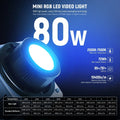 Neewer Hb80c 80w Rgb-ww Mini Cob Led Constant Light Monolight with Built-in Battery • Camerastuff • South Africa