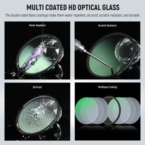 Neewer Hd 3pcs Star Lens Fx Filter Set 4 Points 6 and 8 49mm • Camerastuff • South Africa