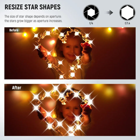 Neewer Hd 3pcs Star Lens Fx Filter Set 4 Points 6 and 8 58mm • Camerastuff • South Africa