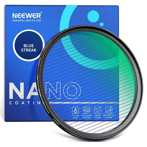 Neewer Hd Blue Streak Special Effects Lens Filter 58mm • Camerastuff • South Africa