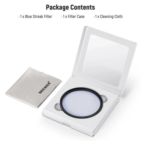 Neewer Hd Blue Streak Special Effects Lens Filter 58mm • Camerastuff • South Africa
