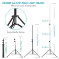 Neewer 2-pack 300cm Spring-loaded Light Stand Kit with Sandbags • Camerastuff • South Africa