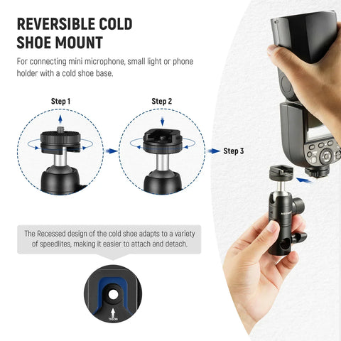 Neewer Light Stand Mount Adapter for Camera Monitor Ring Light