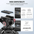 Neewer Ll38 79’’/200cm One-step Aluminium Video Tripod with Fluid Head • Camerastuff • South Africa
