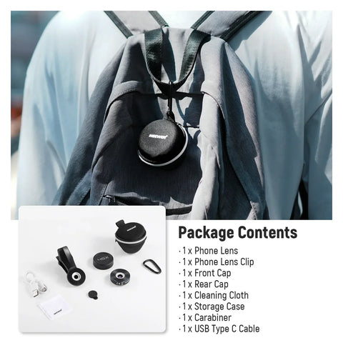 Neewer Ls-32 Pro 45x Mini Pocket Microscope Lens with 17mm Thread Phone Clip • Camerastuff • South Africa