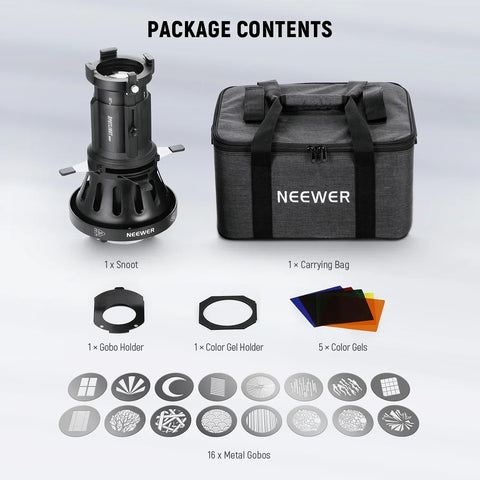 Neewer Ls-39 Optical Snoot Projector with 20 Degree Lens • Camerastuff • South Africa