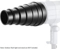 Neewer Medium Aluminium Alloy Conical Snoot Kit with Honeycomb Grid and Gels • Camerastuff • South Africa