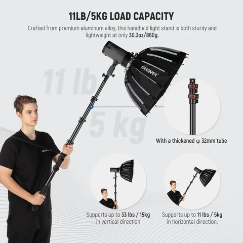 Neewer Ms-230c 230cm Boom Pole Stand • Camerastuff • South Africa
