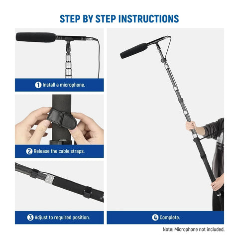 Neewer Ms-300c Microphone Boom Pole • Camerastuff • South Africa