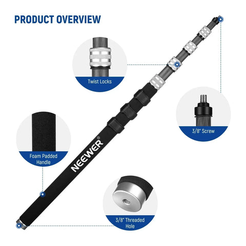 Neewer Ms-300c Microphone Boom Pole • Camerastuff • South Africa