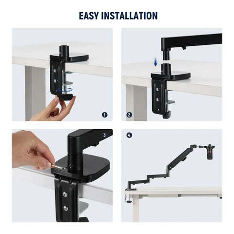 Neewer Ms002 Pneumatic Spring Low Profile Mic Arm Desk Mount • Camerastuff • South Africa