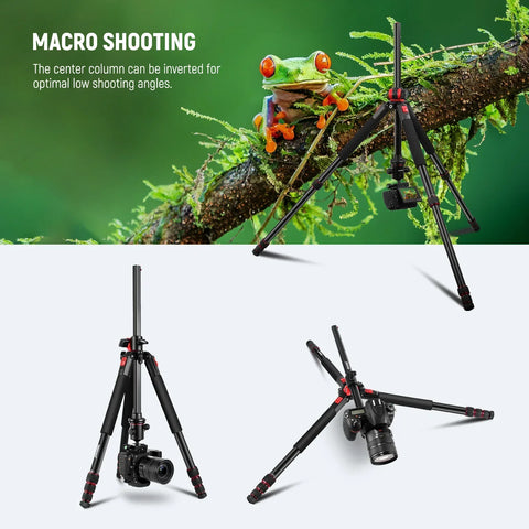 Neewer N284l + g0 79’’/200cm Magnesium Aluminium Alloy 2-in-1 Tripod and Monopod with Ball Head • Camerastuff • South