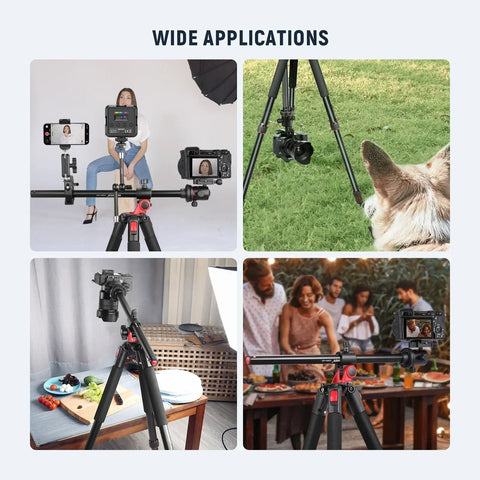 Neewer N284l + g0 79’’/200cm Magnesium Aluminium Alloy 2-in-1 Tripod and Monopod with Ball Head • Camerastuff • South