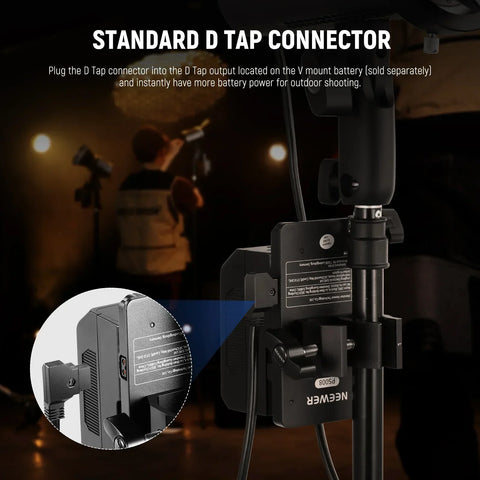 Neewer Nc010 D-tap to Dc Cable for Ms60 Ms60b Mc60c Ms150b Led Video Light • Camerastuff • South Africa