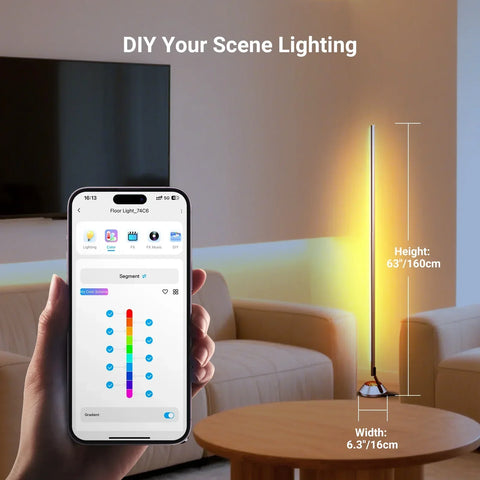 Neewer NF01 1500lm Smart RGB-WW Corner Floor Lamp