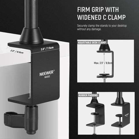 Neewer Nk002 Multifunctional Desktop Streaming Overhead Camera Mount Rig • Camerastuff • South Africa