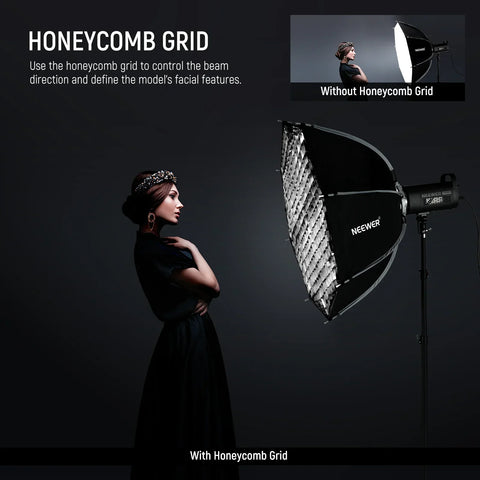 Neewer Ns35p 90cm Octagonal Nylon Alloy Quick Release Softbox with Grid • Camerastuff • South Africa