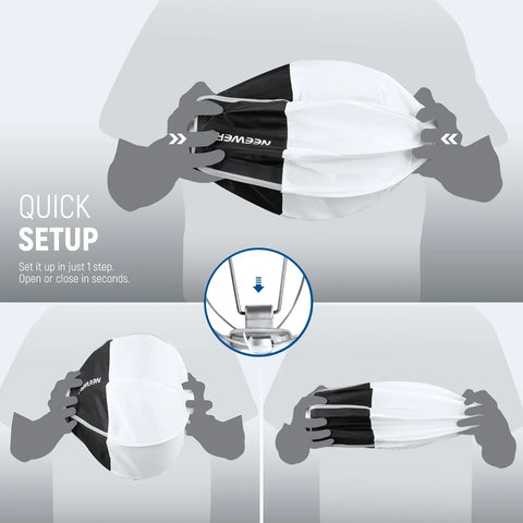 Neewer Ns7l 30cm Mini Quick Release Lantern Softbox for Hs60b/hs60c • Camerastuff • South Africa