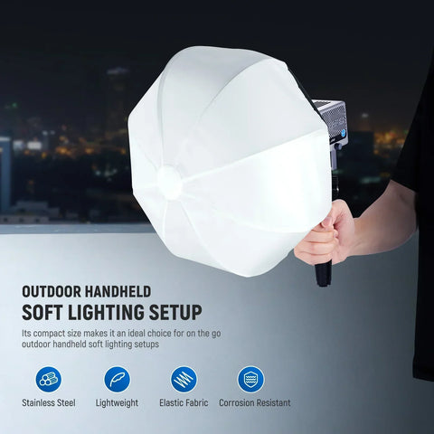 Neewer Ns7l 30cm Mini Quick Release Lantern Softbox for Hs60b/hs60c • Camerastuff • South Africa