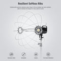 Neewer 90cm Ns65l Lantern Softbox one Step Quick Release with Detachable Skirt • Camerastuff • South Africa