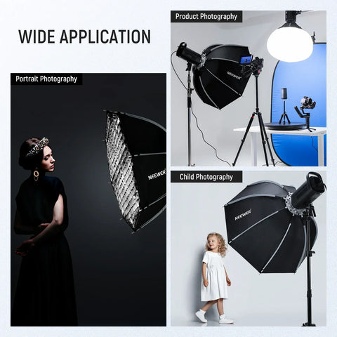 Neewer Ns35p 90cm Octagonal Nylon Alloy Quick Release Softbox with Grid • Camerastuff • South Africa