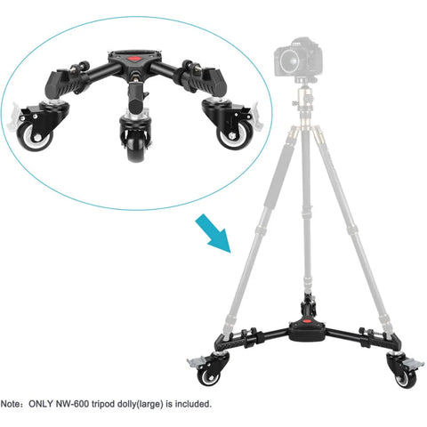 Neewer Nw-600 Pro Photography Tripod Dolly for Tripods & Light Stands • Camerastuff • South Africa