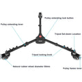 Neewer Nw-600 Pro Photography Tripod Dolly for Tripods & Light Stands • Camerastuff • South Africa
