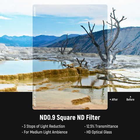 Neewer NW-Series 2-Pack ND0.9 (3Stops) & ND1.8 (6Stops) Square Film Cinema Filters For Matte Box