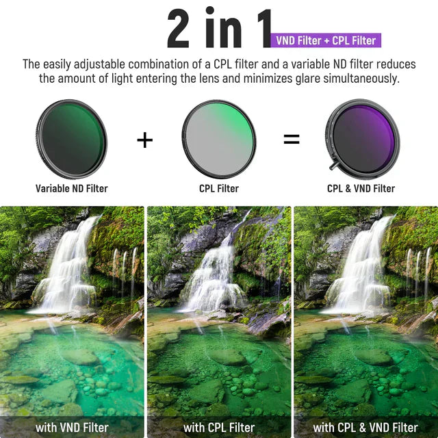 Neewer NW Series S 2-in-1 variable ND and CPL filter