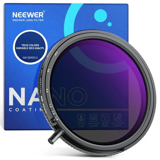 Neewer NW Series S ND3-64 True Colors variable ND and CPL 2-in-1 filter