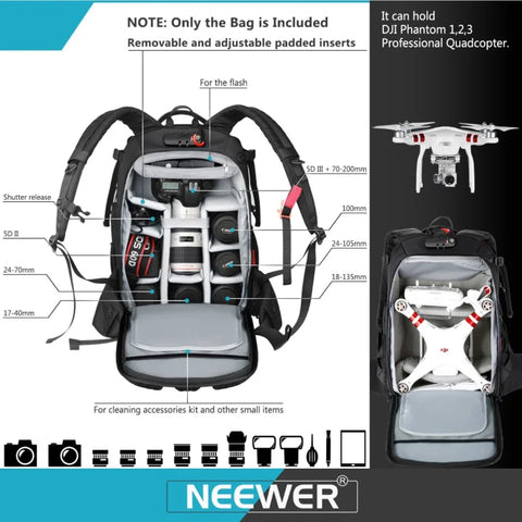 Neewer Nw-xjb-d2330 Pro Camera Backpack Bag • Camerastuff • South Africa